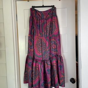 Free people maxi skirt size M